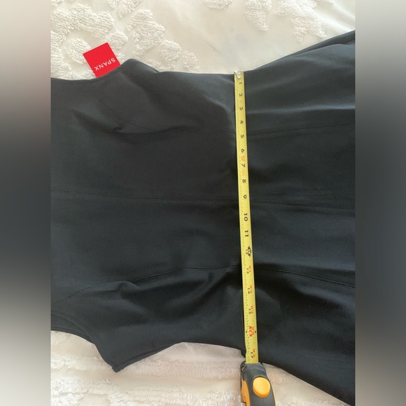 SPANX Little Black Dress: Crewneck A-Line Back Zip Knee Length Stretchy L - Picture 11 of 11